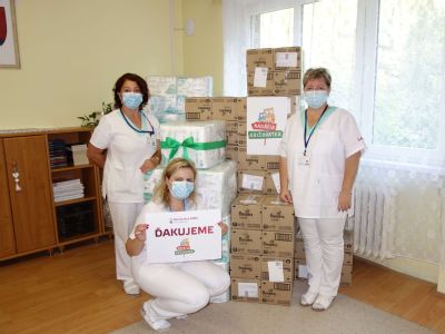Krompašská nemocnica dostala stovky plienok